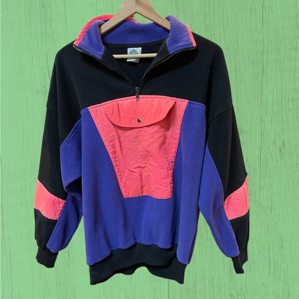 Vintage 90s G Casuals fleece wind breaker